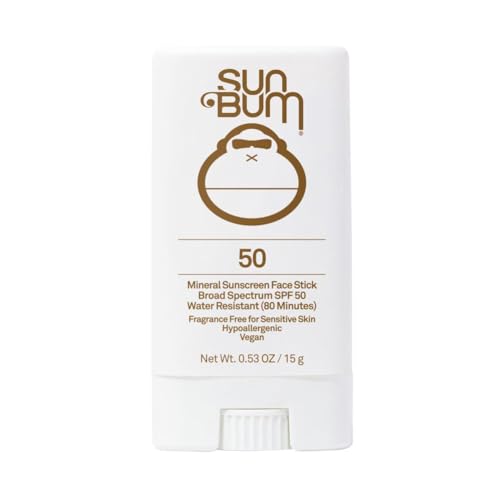 Sun Bum Original SPF 30 Sunscreen Face Stick | Vegan and Hawaii 104 Reef Act Compliant (Octinoxate & Oxybenzone Free) Broad Spectrum Moisturizing UVA/UVB Sunscreen with Vitamin E | .45 oz
