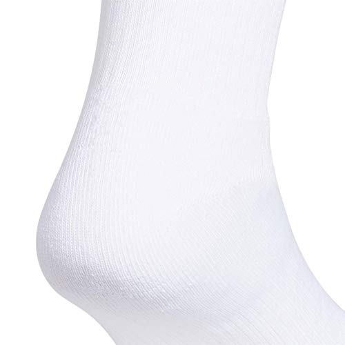 adidas Originals Trefoil Crew Socks (6-Pair), White/Black, Large