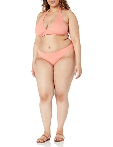Amazon Essentials Women's Classic Bikini Swimsuit Bottom, Coral Pink, Medium
