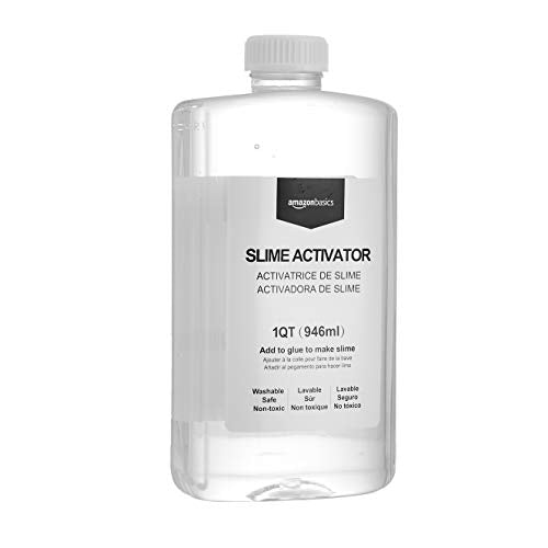 Amazon Basics Slime Activator Solution 1 QT (946ml), Baking Soda, Transparent