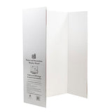 Office Works Large Tri-Fold Presentation Board - 36 x 48 inches - Perfect for School Projects, Exhibitions, and Workshops,White