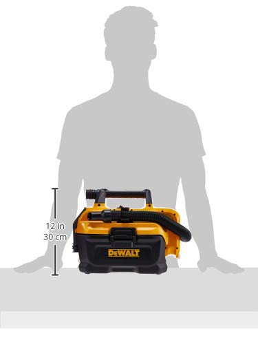 DEWALT 20V MAX Cordless Wet-Dry Vacuum, Tool Only (DCV580H),Black, Yellow, 17.10 Inch x 12.80 Inch x 12.30 Inch