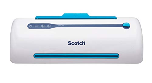 Scotch PRO TL906 Thermal Laminator, 1 Laminating Machine, White/Blue, Laminate Recipe Cards, Photos and Documents, For Home, Office or School Supplies, 9 in.