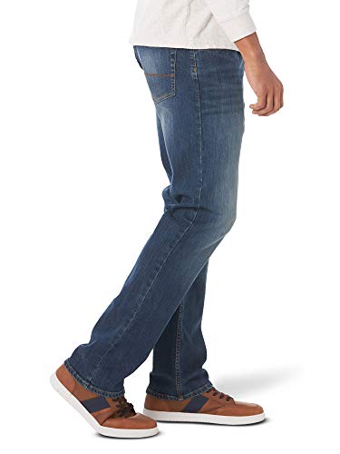 Wrangler Authentics mens Slim Fit Straight Leg Jeans, Dusk, 40W x 32L US