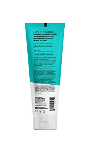 Acure Simply Smoothing Conditioner - & Marula Oil | 100% Vegan | Performance Driven Hair Care | Smooths & Reduces Frizz | White/Blue, Coconut Water, 8 Fl.Oz