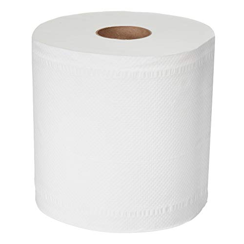 AmazonCommercial 2-Ply White Adapt-a-Size Kitchen Paper Towels, Rolls Individually Wrapped, FSC Certified, 1680 Sheets Total, 140 Towels per Roll, 12 Rolls