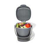 OXO Good Grips Easy-Clean Compost Bin, Charcoal - 0.75 GAL