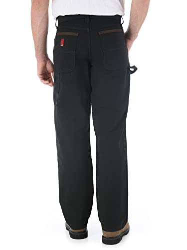 Wrangler Riggs Workwear mens Ripstop Carpenter jeans, Black, 42W x 34L US