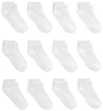 Simple Joys by Carter's Unisex Toddlers' Socks, 12 Pairs, White, 2-3T