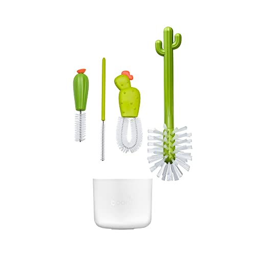 Boon Cacti Bottle Cleaning Brush Replacement Set, 4-Piece, Green
