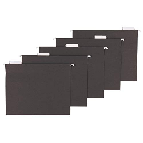 Amazon Basics Hanging Folders, Pack of 25, Letter Size, Assorted Jewel-tone Colors