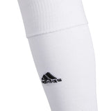 adidas unisex Rivalry Soccer (2-pair) OTC Sock Team, White/Black, Large US