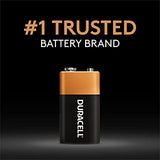 Duracell Coppertop 9V Battery, 2 Count Pack, 9-Volt Battery with Long-lasting Power, All-Purpose Alkaline 9V Battery for Household and Office Devices