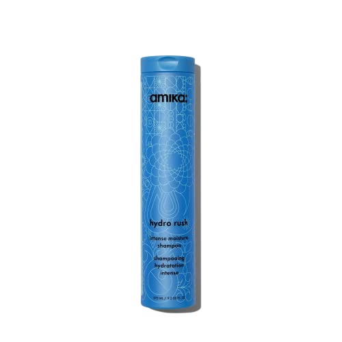 amika hydro rush intense moisture shampoo with hyaluronic acid, 275ml