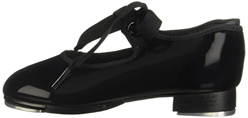 Capezio girls Jr. Tyette Tap Shoe, Black Patent, 10 Toddler M