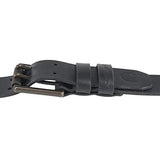 Carhartt Men's Belt, Available in Multiple Styles, Colors & Sizes, Craftsman Leather Double Prong (Black), 34