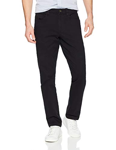 Amazon Essentials Men's Slim-Fit 5-Pocket Comfort Stretch Chino Pant (Previously Goodthreads), Black, 32W x 30L