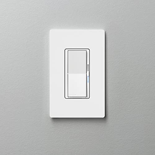 Lutron Diva Smart Dimmer Switch for Caséta Smart Lighting | No Neutral Wire Required | DVRF-6L-IV | Ivory