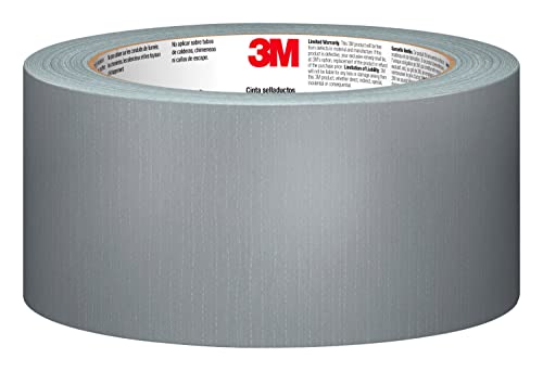 3M Basic , Silver Duct Tape for Temporary Repairs , Indoor Use , 1.88 Inches x 55 Yards , 3 Rolls