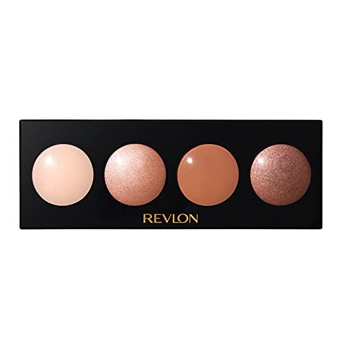 Revlon Crème Eyeshadow Palette, Illuminance Eye Makeup with Crease- Resistant Ingredients, Creamy Pigmented in Blendable Matte & Shimmer Finishes, 730 Skin Lights, 0.12 Oz