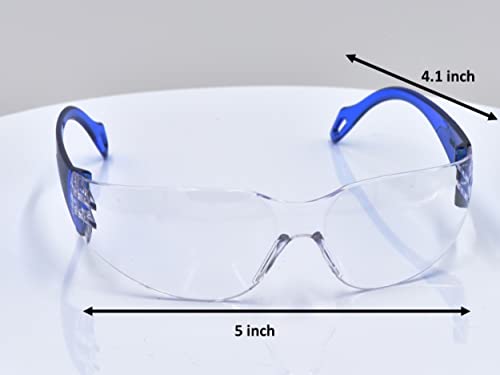 ANSI Z87.1 EN166 Certified Kids Safety glasses, Kids goggles, Scratch, Impact and Ballistic Resistant Safety Goggles with Clear Lens assorted color frame, Child Youth Size, 6 Pairs