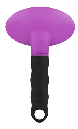 Hartz Groomers Best Deshedding Slicker Dog Brush, Black/Violet