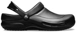 Crocs Unisex Adult Men's and Women's Bistro Clog | Slip Resistant Work Shoes , Black, 11