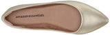 Amazon Essentials Women's Pointed-Toe Ballet Flat, Rose Gold, 8.5