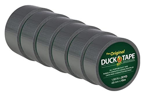 The Original Duck Tape Brand 1042019 Duct Tape, 18-Pack 1.88 Inch x 60 Yard, 1080 Total Yards Silver