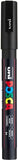 Posca Marker 3M in Black, Posca Pens for Art Supplies, School Supplies, Rock Art, Fabric Paint, Fabric Markers, Paint Pen, Art Markers, Posca Paint Markers
