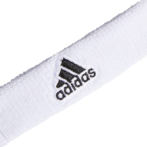 adidas Interval 3/4-inch Bicep Band, White/Black, One Size