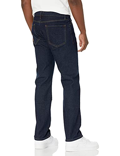 Amazon Essentials Men's Straight-Fit Stretch Jean, Rinsed, 36W x 28L