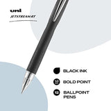 Uniball Jetstream RT 12 Pack, 1.0mm Medium Black, Wirecutter Best Pen, Ballpoint Pens, Ballpoint Ink Pens | Office Supplies, Ballpoint Pen, Colored Pens, Fine Point, Smooth Writing Pens