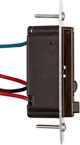 Leviton SureSlide Dimmer Switch for Dimmable LED, Halogen and Incandescent Bulbs, 6674-P0E, Black