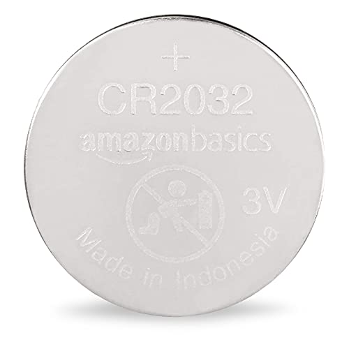 Amazon Basics 4-Pack CR2032 Lithium Coin Cell Battery, 3 Volt, Long Lasting Power, Mercury-Free
