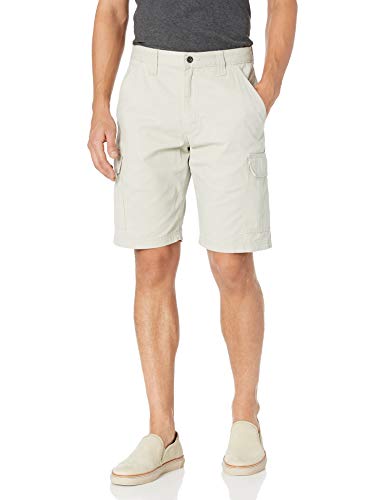 Wrangler Authentics mens Classic Relaxed Fit Cargo Shorts, Dark Putty, 44 US