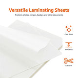 Amazon Basics Clear Thermal Laminating Plastic Paper Laminator Sheets - 9 x 11.5-Inch, 200-Pack, 3mil