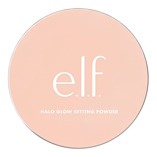 e.l.f., Halo Glow Setting Powder, Silky, Weightless, Blurring, Smooths, Minimizes Pores and Fine Lines, Creates Soft Focus Effect, Medium, Semi-Matte Finish, 0.24 Oz