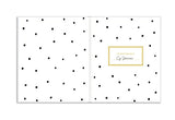 Pearhead First 5 Years Baby Memory Book, Gender-Neutral Baby Keepsake for New and Expecting Parents, Pregnancy And Milestone Journal, 50 Fill In Pages, Black and Gold Polka Dot