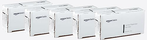 Amazon Basics No. 1 Paper Clips, Smooth, 1000 Count (10 Pack of 100), Silver