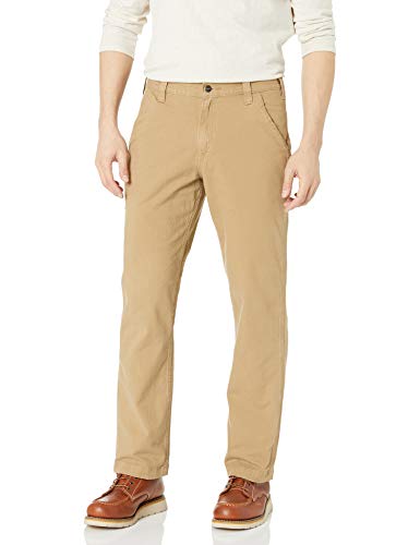 Carhartt mens Rugged Flex Relaxed Fit Canvas Work Pants, Gravel, 28W x 30L US
