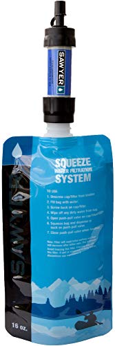 Sawyer Products SP2101 MINI Water Filtration System, 2-Pack, Blue and Green