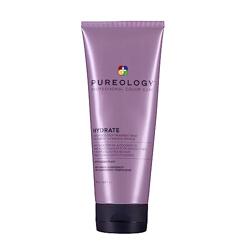Pureology Hair Mask, Superfood Deep Treatment, Nourishes and Softens Hair, For Dry Colour-Treated Hair, Sulfate-Free, Vegan, Hydrate, 200ml