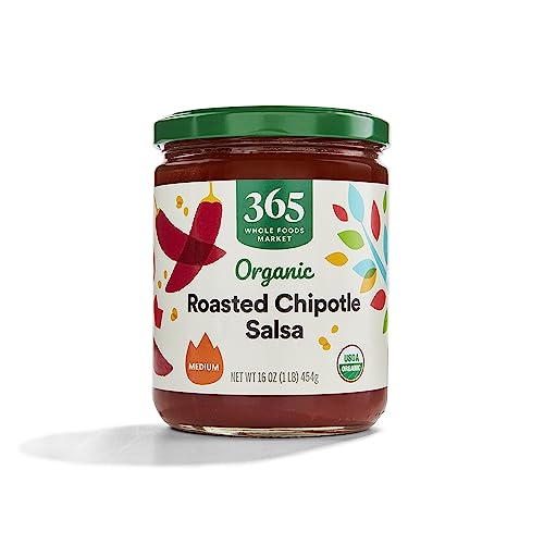 365 by Whole Foods Market, Organic Roasted Chipotle Salsa, 16 Ounce