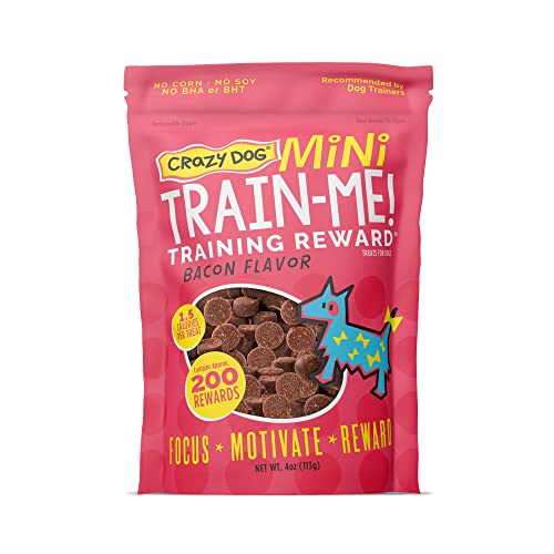 Crazy Dog Train-Me! Training Reward Mini Dog Treats 4 Ounce (Pack of 1)