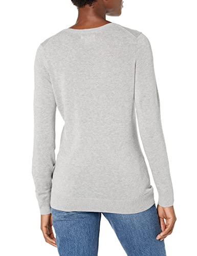 Amazon Essentials Women's Long-Sleeve Lightweight Crewneck Sweater (Available in Plus Size), Tobacco Brown, Medium