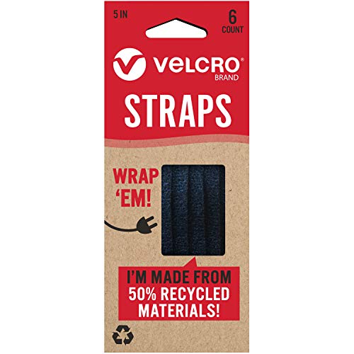 VELCRO Brand ECO Collection Stick on Adhesive Tape 3ft x 7/8in, Sustainable 30% Recycled Material, White