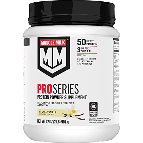 Muscle Milk Pro Series Protein Powder, Strawberry, 2 Pounds (Pack of 1)