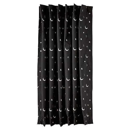 Amazon Basics Portable Window Blackout Curtain Shade with Suction Cups for Travel, 1-Pack, 50" x 78", Black