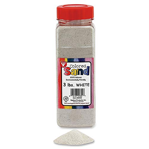 Hygloss Colored Craft Sand, 3-Pound, White